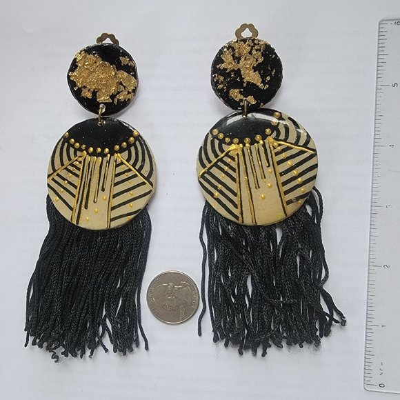 HUGE Clip on Statement Earrings - Picture 1 of 1